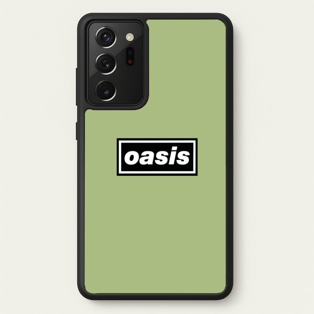 Band Name Green - Oasis Phone Case for Galaxy Note 20 Ultra