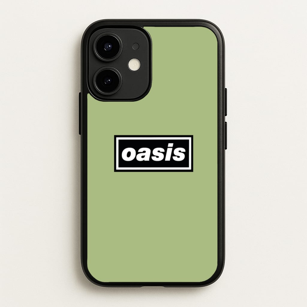 Band Name Green - Oasis Phone Case for iPhone 12 / 12 Pro