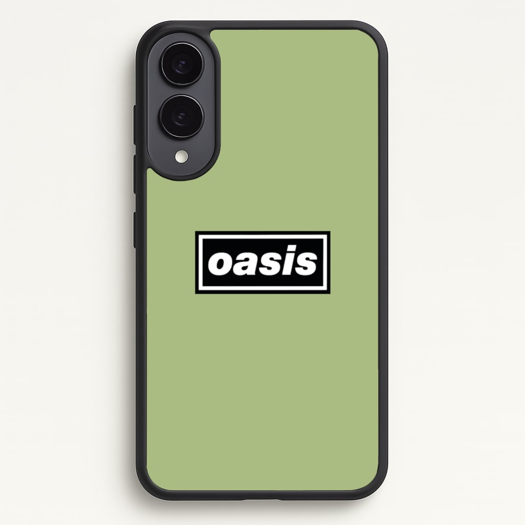 Band Name Green - Oasis Phone Case for Galaxy S25 Edge