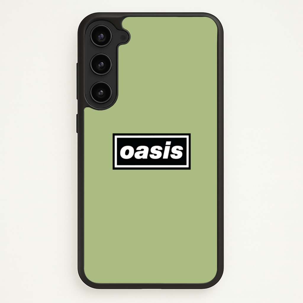 Band Name Green - Oasis Phone Case for Galaxy S23 Plus