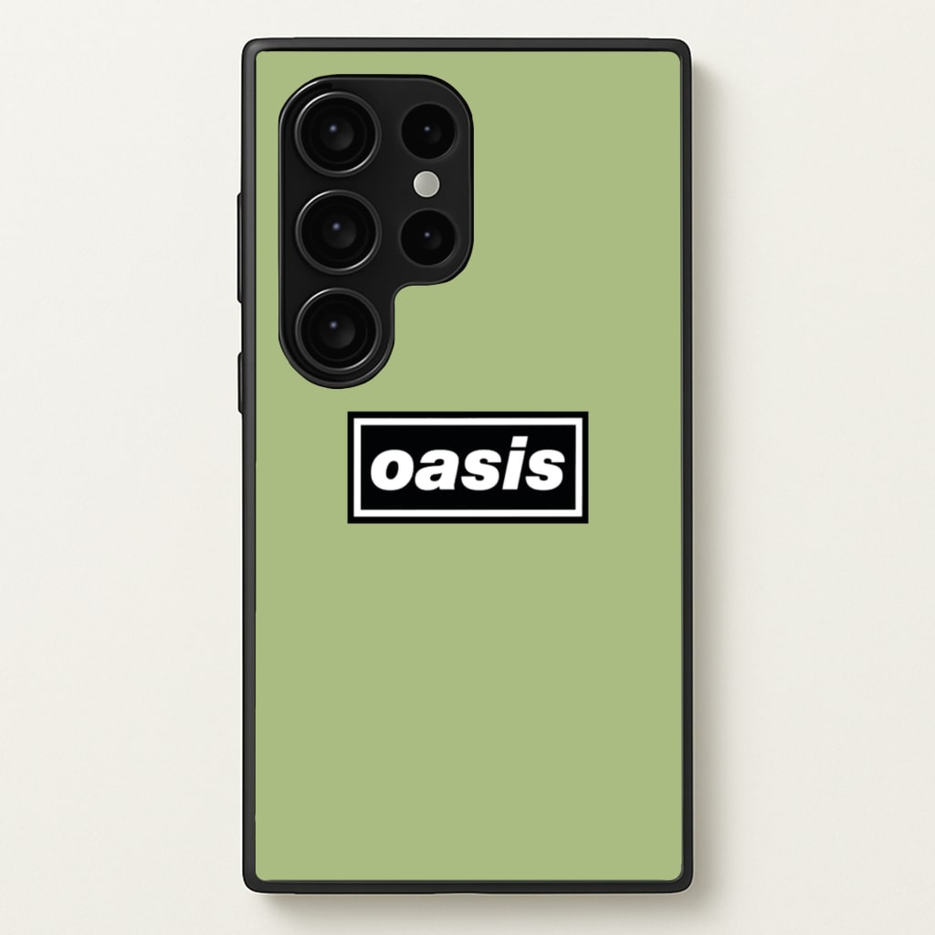 Band Name Green - Oasis Phone Case for Galaxy S24 Ultra
