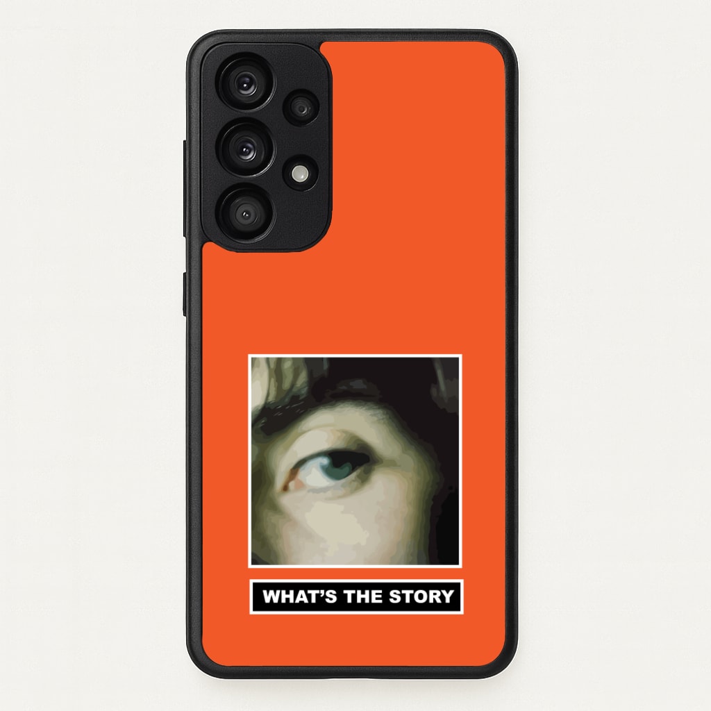 What's The Story Orange - Oasis Phone Case for Galaxy A53