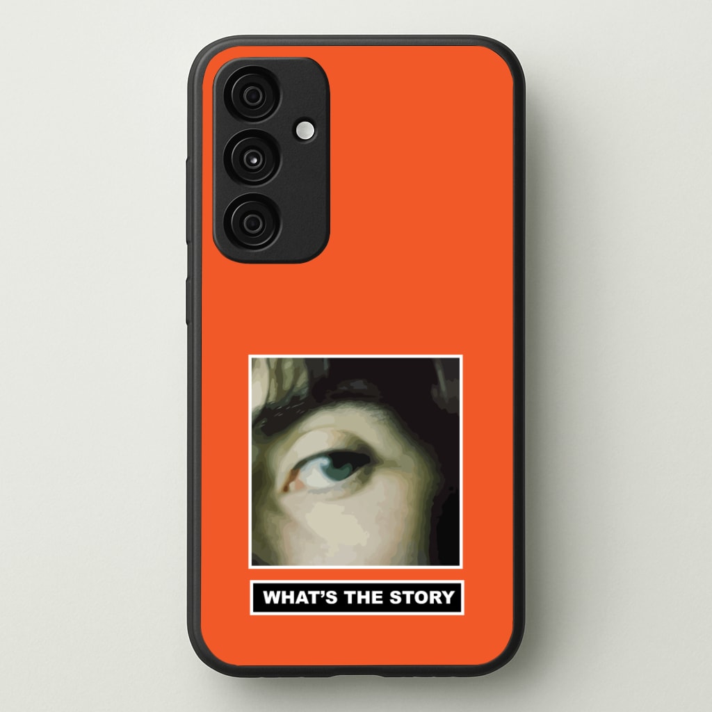 What's The Story Orange - Oasis Phone Case for Galaxy A35