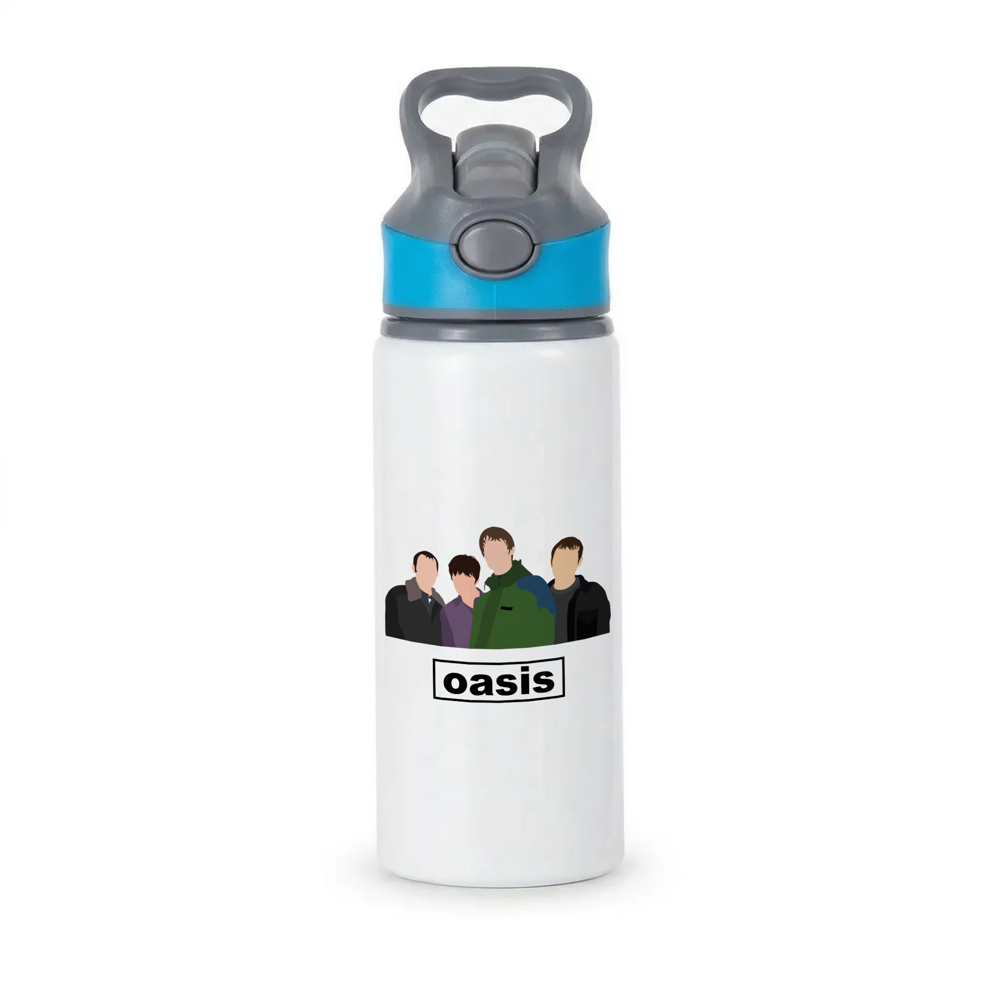 Rock Band Members Active Water Bottle - Blue