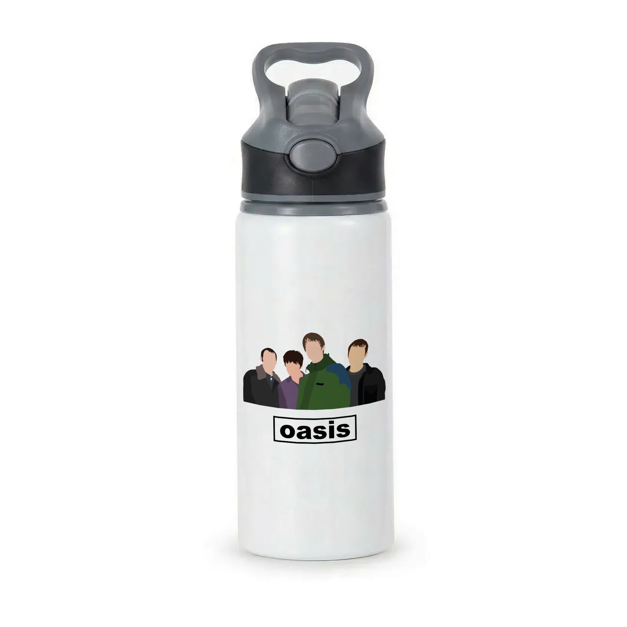 Rock Band Members Active Water Bottle - Black