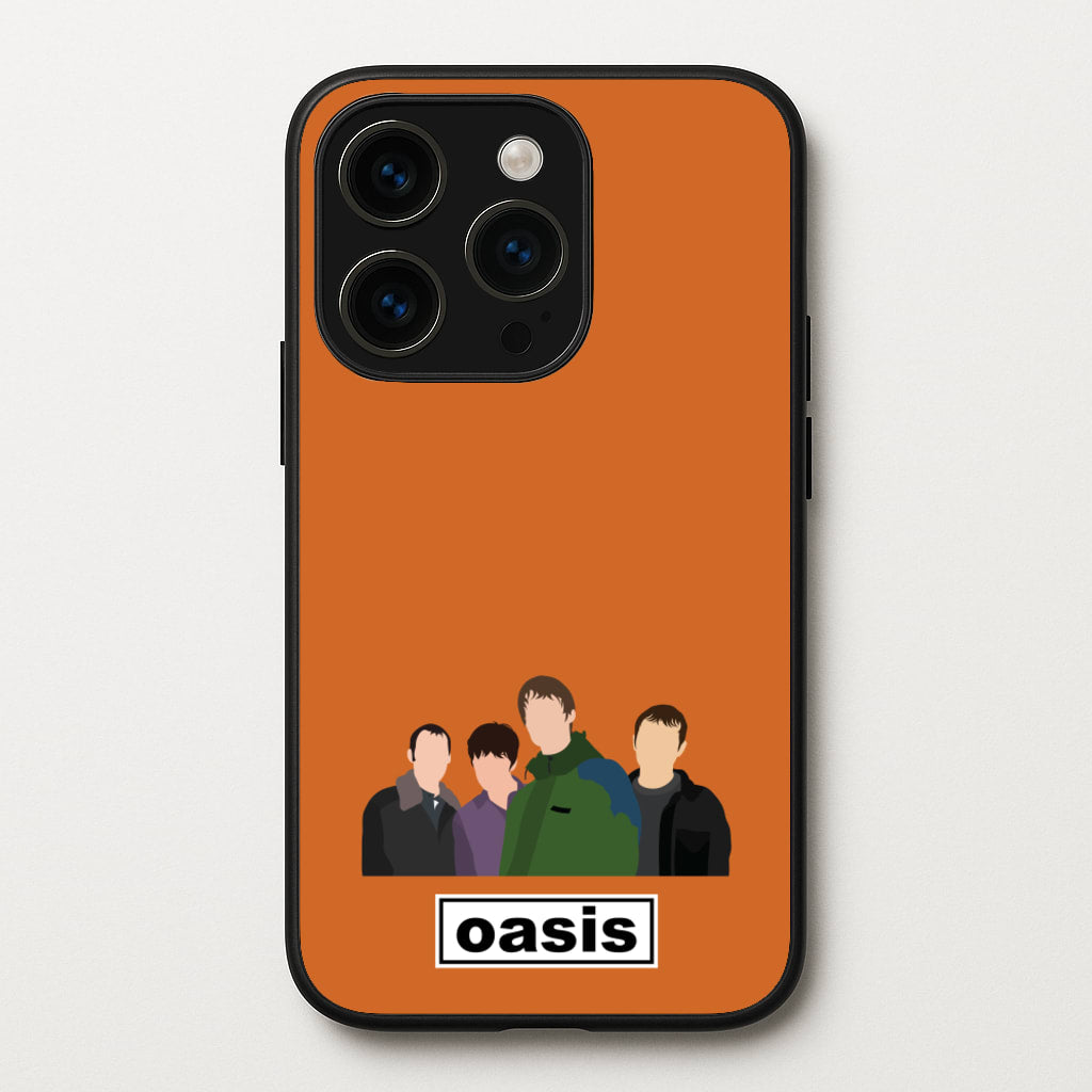 Rock Band Members - Oasis Phone Case for iPhone 14 Pro