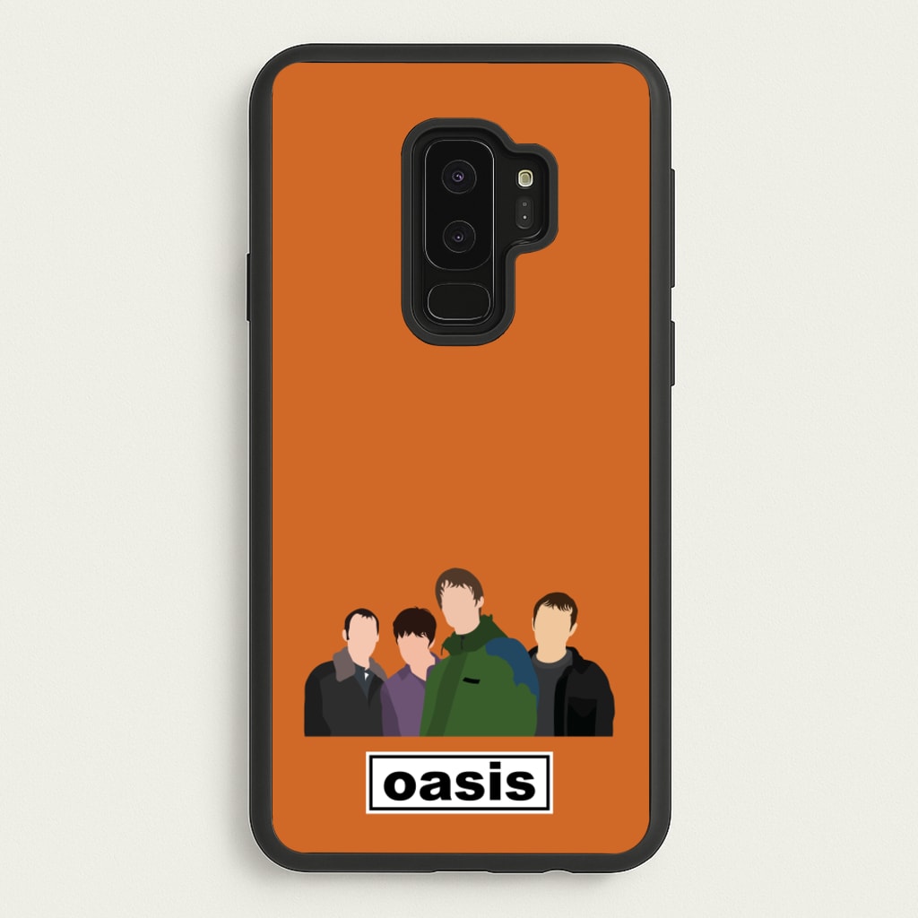 Rock Band Members - Oasis Phone Case for Galaxy S9 Plus