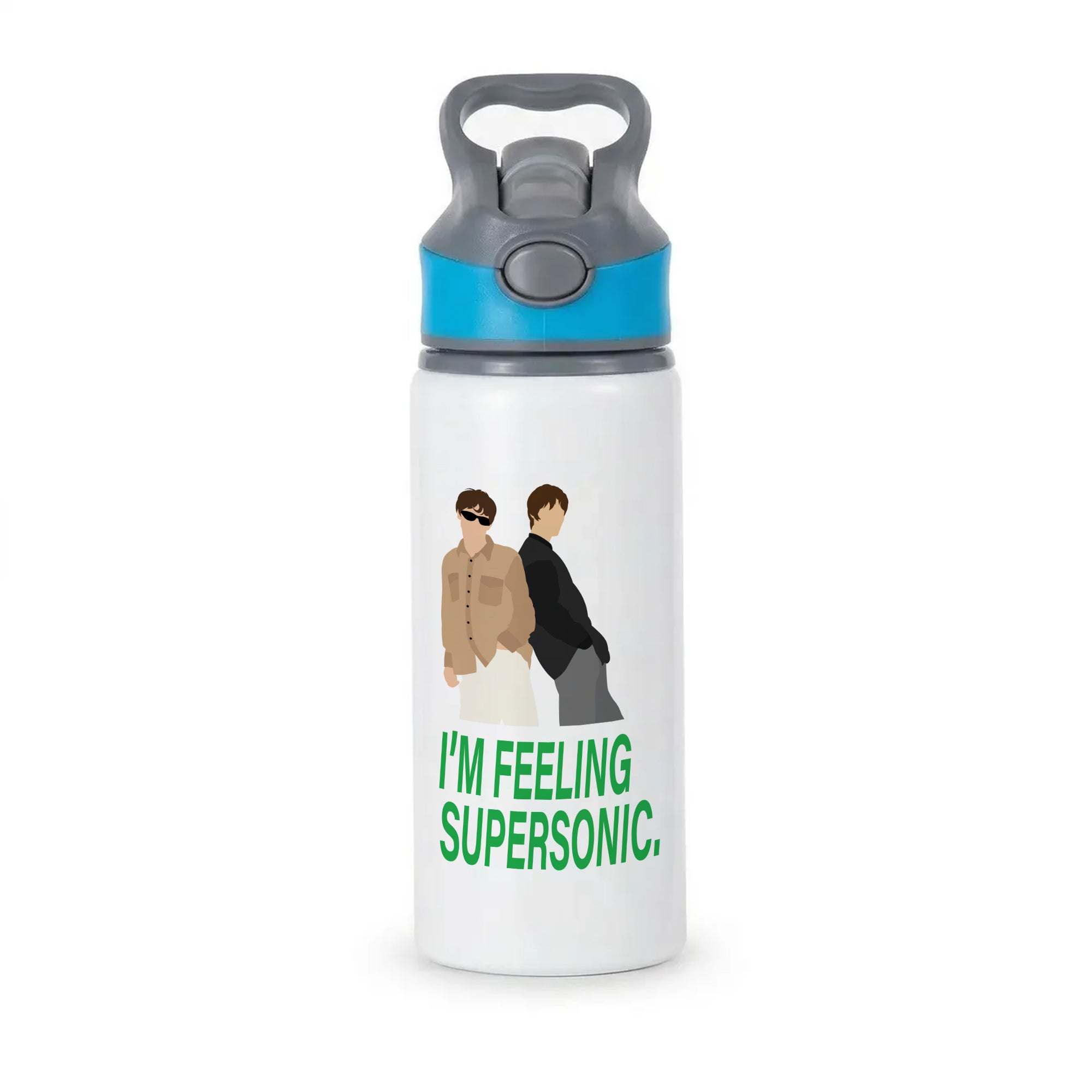 I'm Feeling Supersonic Active Water Bottle - Blue