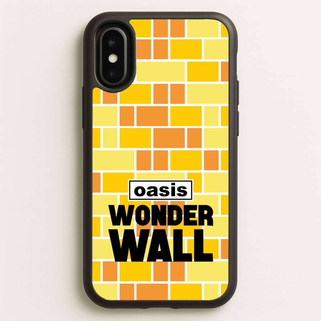 Wonder Wall Pattern - Oasis Phone Case for iPhone X / XS