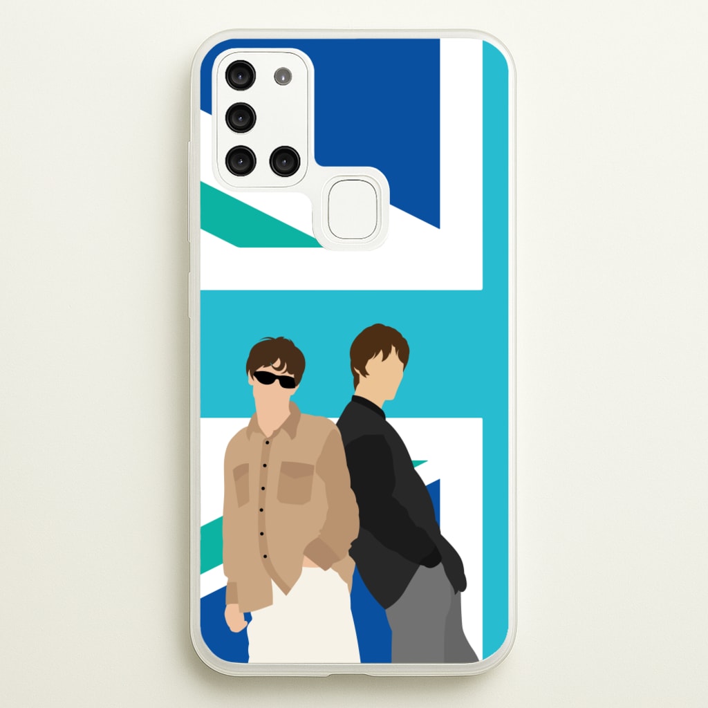 British Flag Band Members - Oasis Phone Case for Galaxy A21s