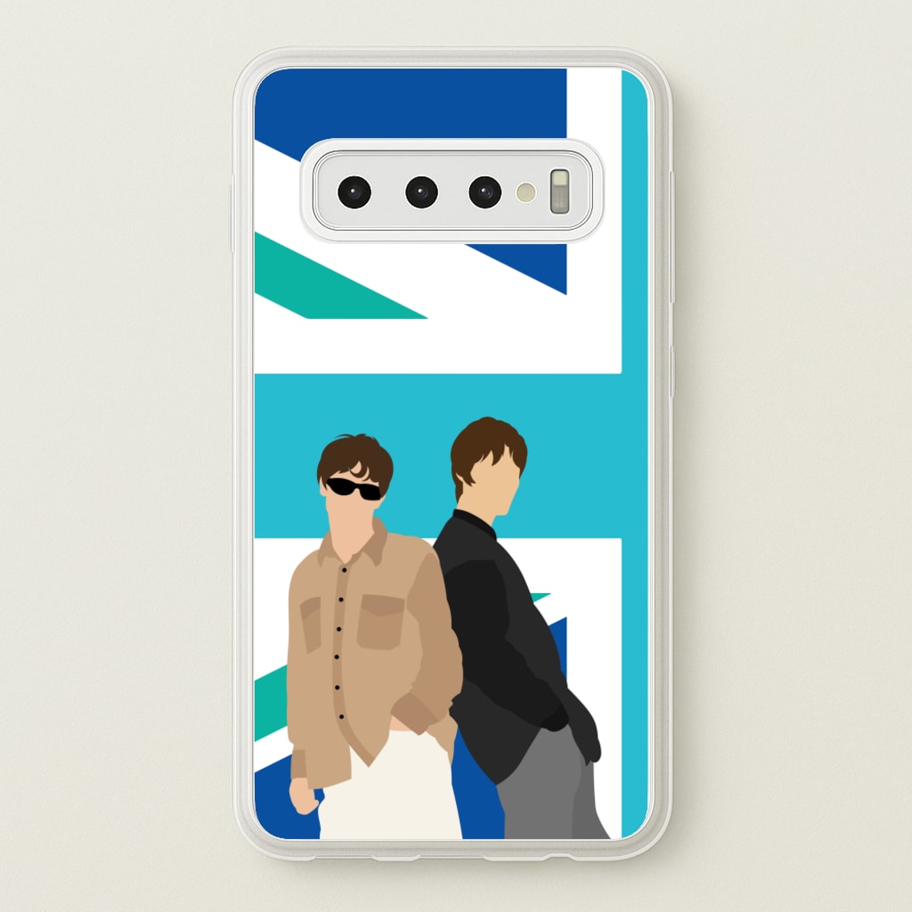 British Flag Band Members - Oasis Phone Case for Galaxy S10 Plus