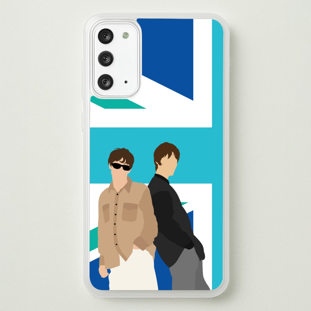 British Flag Band Members - Oasis Phone Case for Galaxy Note 20