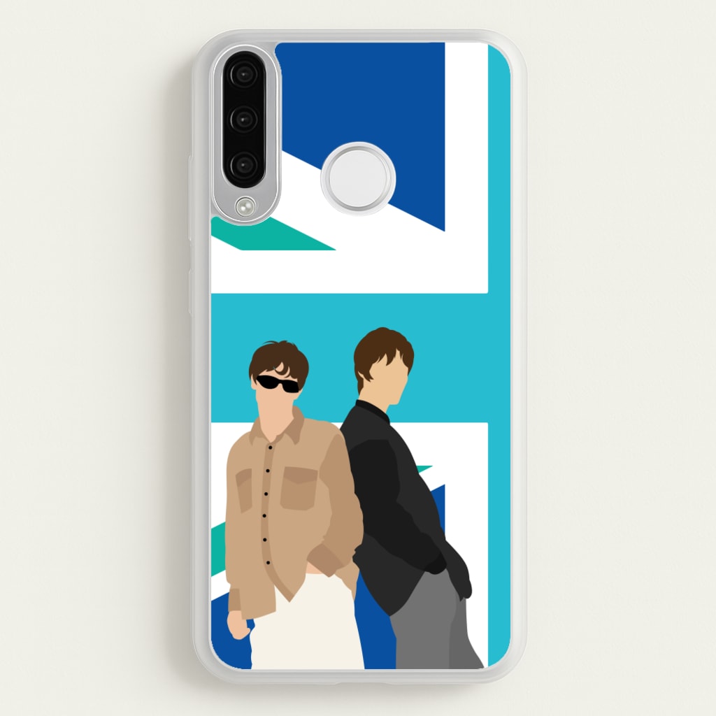 British Flag Band Members - Oasis Phone Case for Huawei P30 Lite