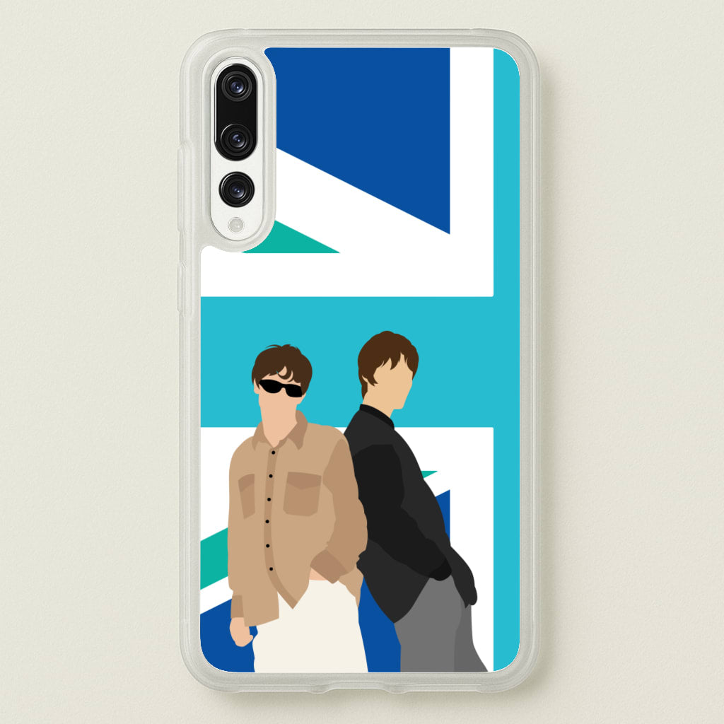 British Flag Band Members - Oasis Phone Case for Huawei P20 Pro