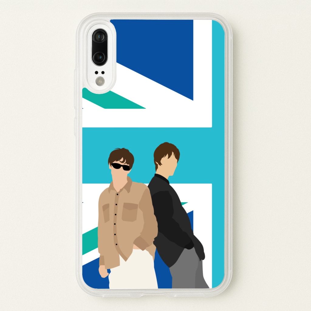 British Flag Band Members - Oasis Phone Case for Huawei P20