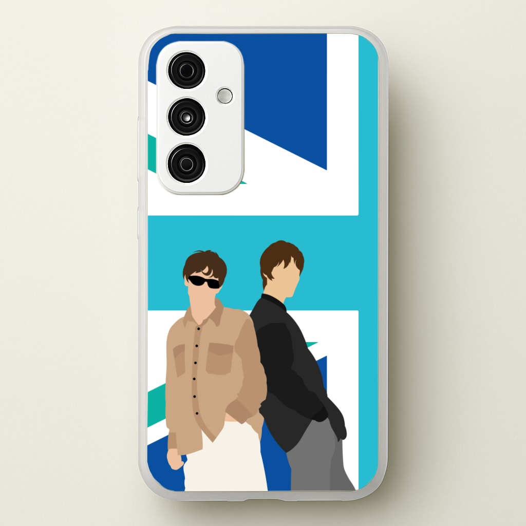 British Flag Band Members - Oasis Phone Case for Galaxy A15