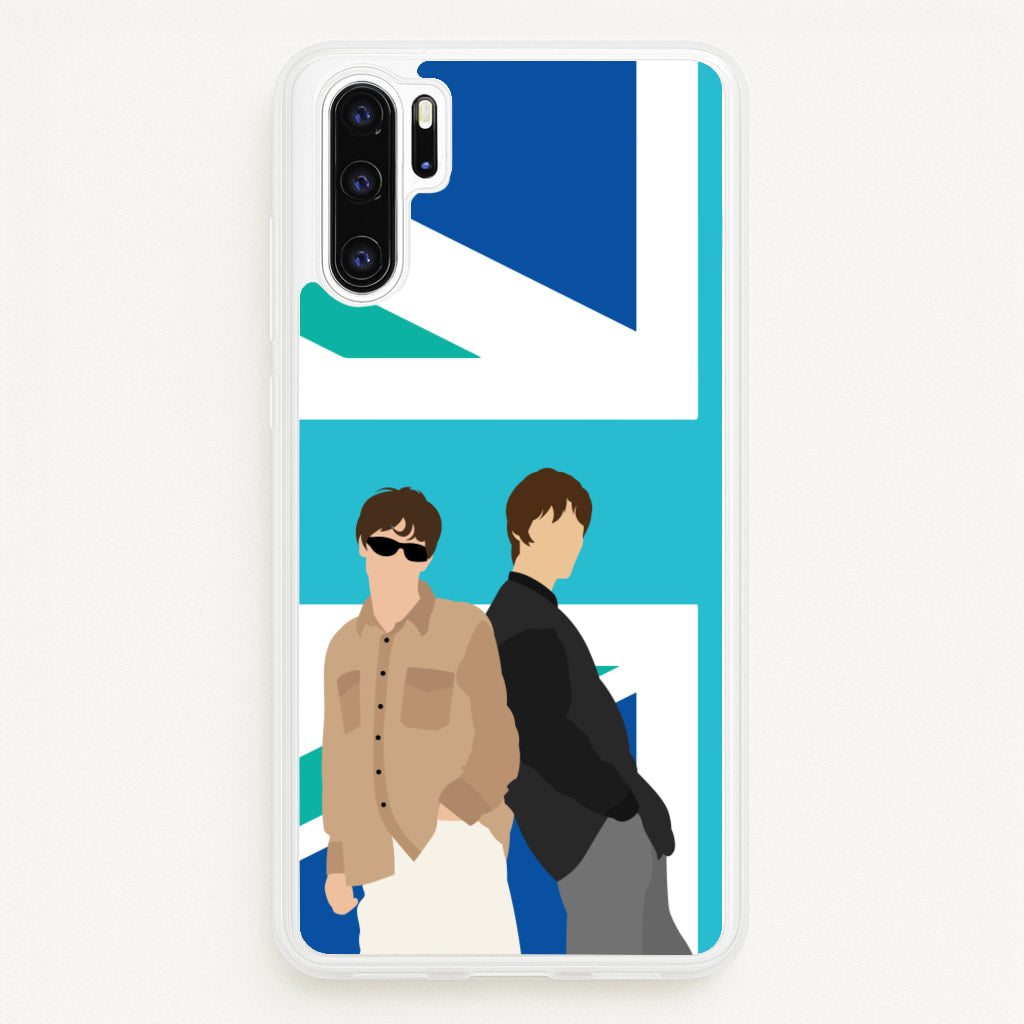 British Flag Band Members - Oasis Phone Case for Huawei P30 Pro