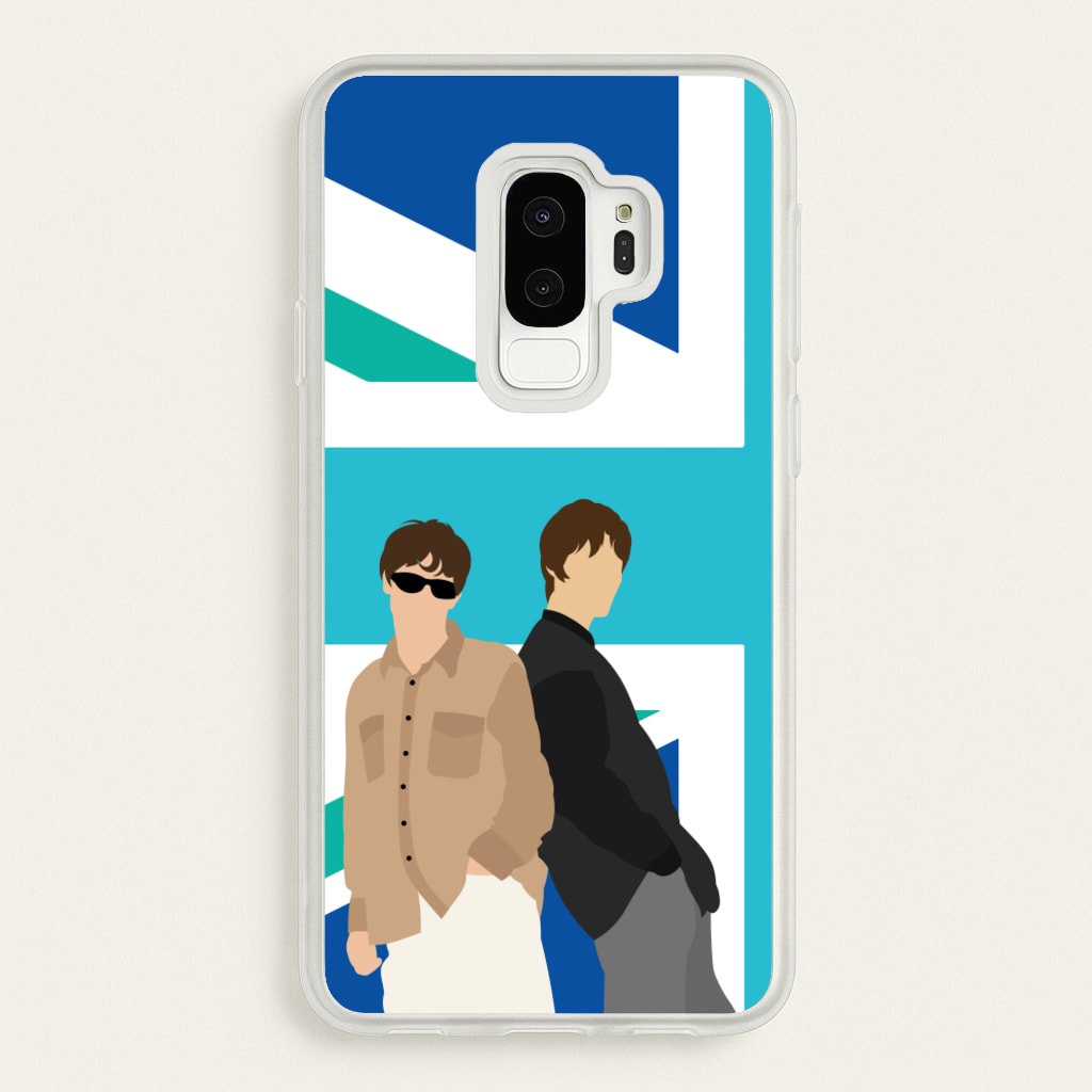 British Flag Band Members - Oasis Phone Case for Galaxy S9 Plus