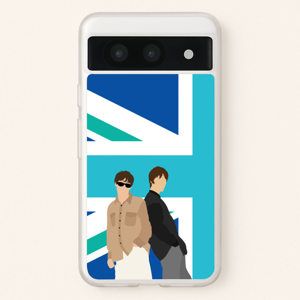 British Flag Band Members - Oasis Phone Case for Google Pixel 8a