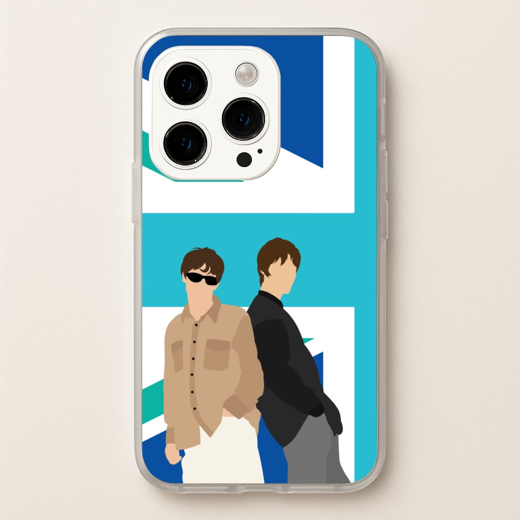 British Flag Band Members - Oasis Phone Case for iPhone 15 Pro