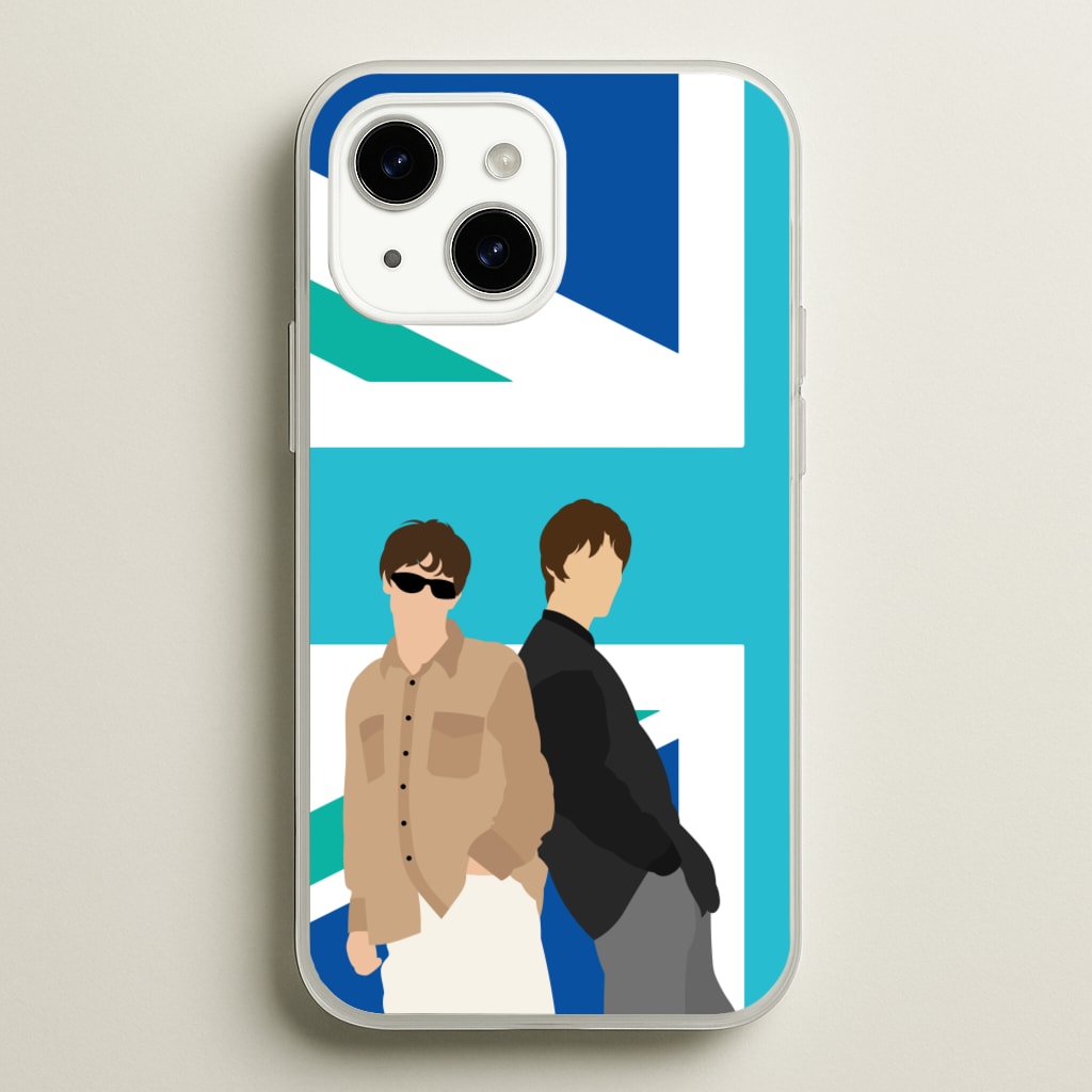British Flag Band Members - Oasis Phone Case for iPhone 14