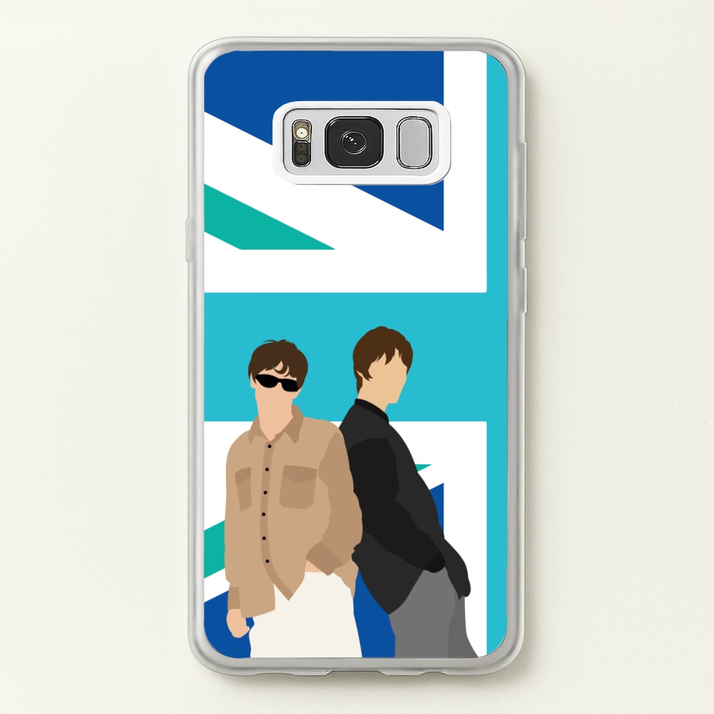 British Flag Band Members - Oasis Phone Case for Galaxy S8 Plus