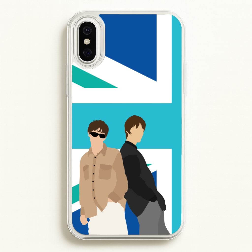 British Flag Band Members - Oasis Phone Case for iPhone XS Max