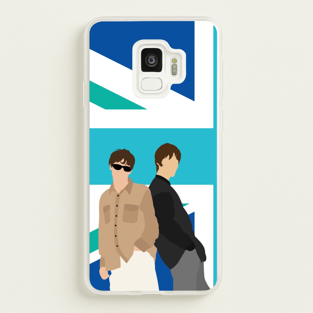 British Flag Band Members - Oasis Phone Case for Galaxy S9