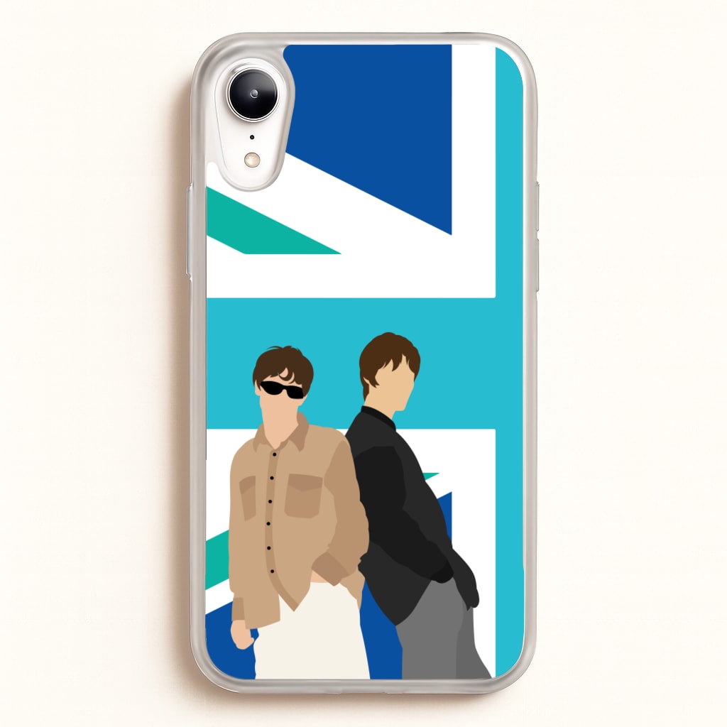 British Flag Band Members - Oasis Phone Case for iPhone XR