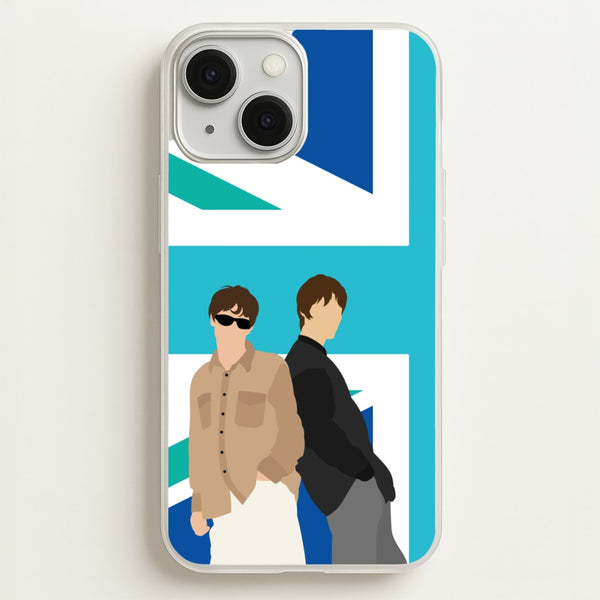 British Flag Band Members - Oasis Phone Case for iPhone 13 Mini