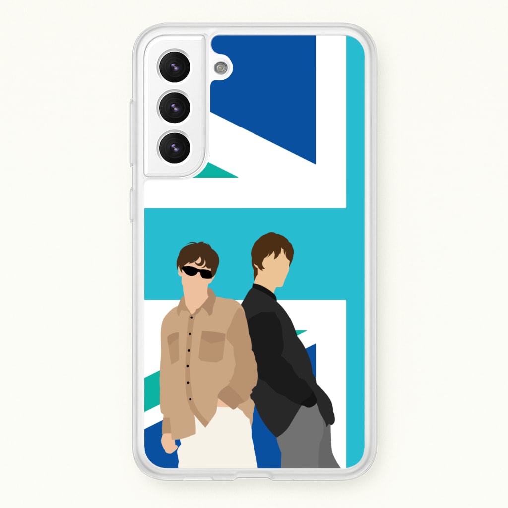 British Flag Band Members - Oasis Phone Case for Galaxy S21FE