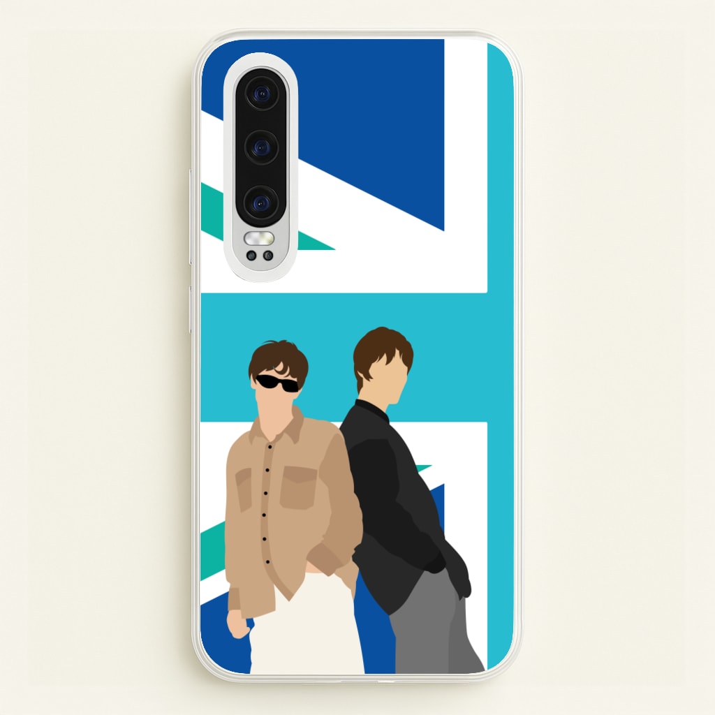 British Flag Band Members - Oasis Phone Case for Huawei P30