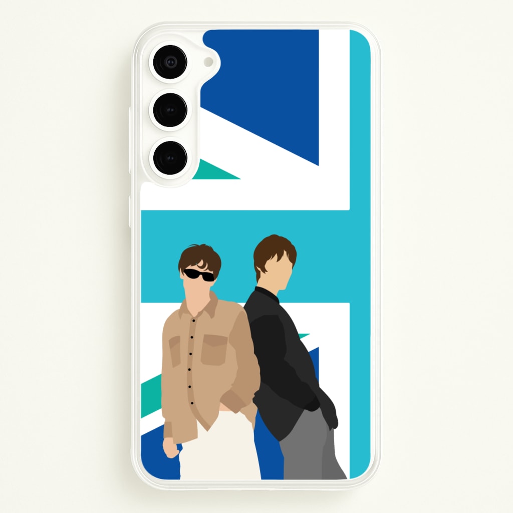 British Flag Band Members - Oasis Phone Case for Galaxy S23 Plus