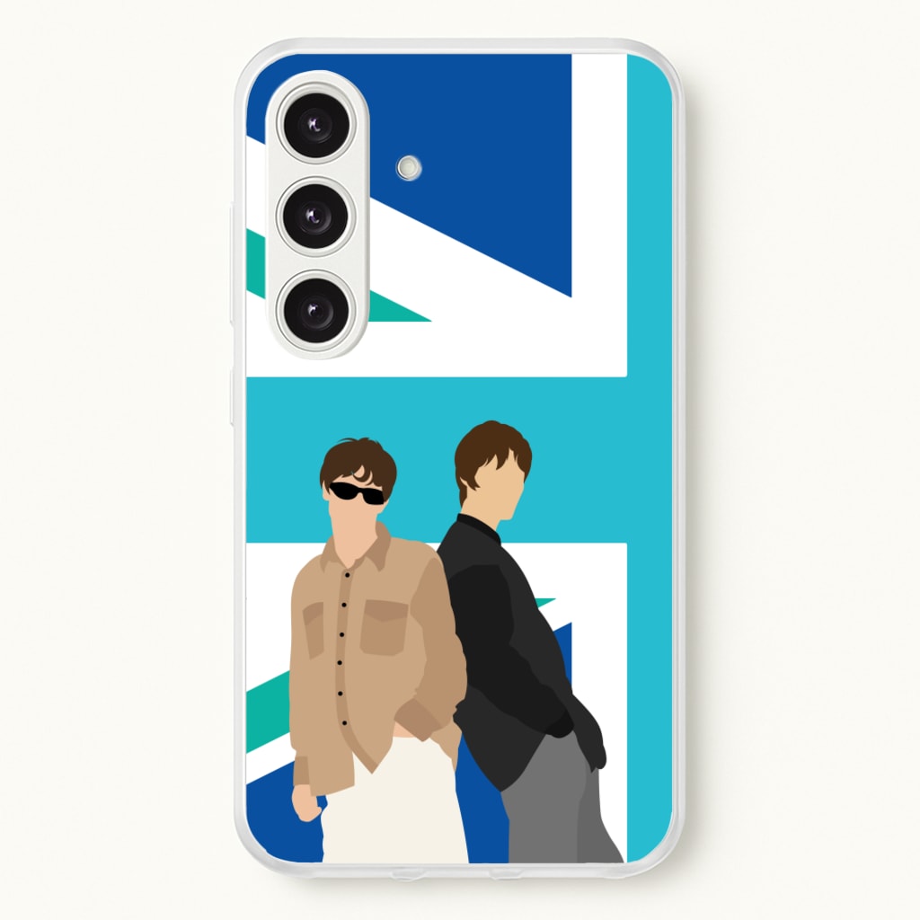 British Flag Band Members - Oasis Phone Case for Galaxy S24 Plus