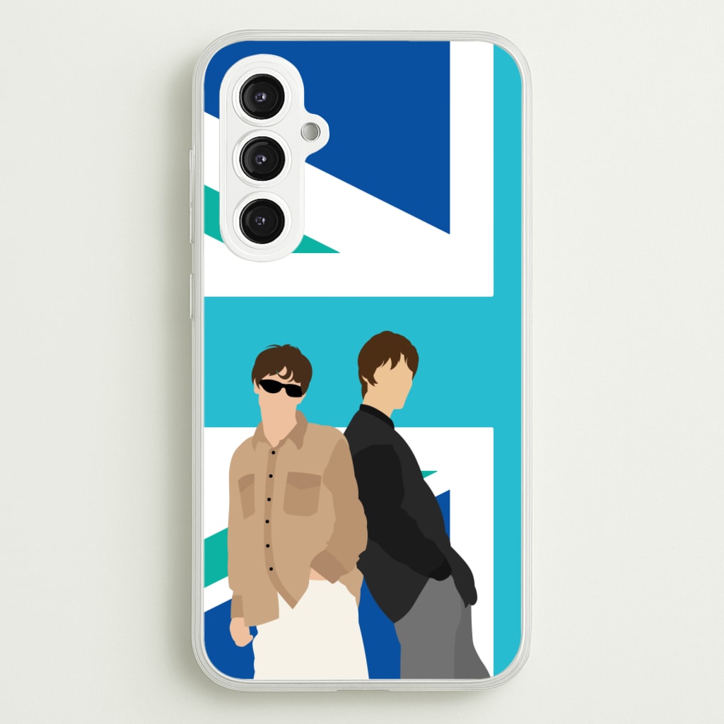 British Flag Band Members - Oasis Phone Case for Galaxy S23FE