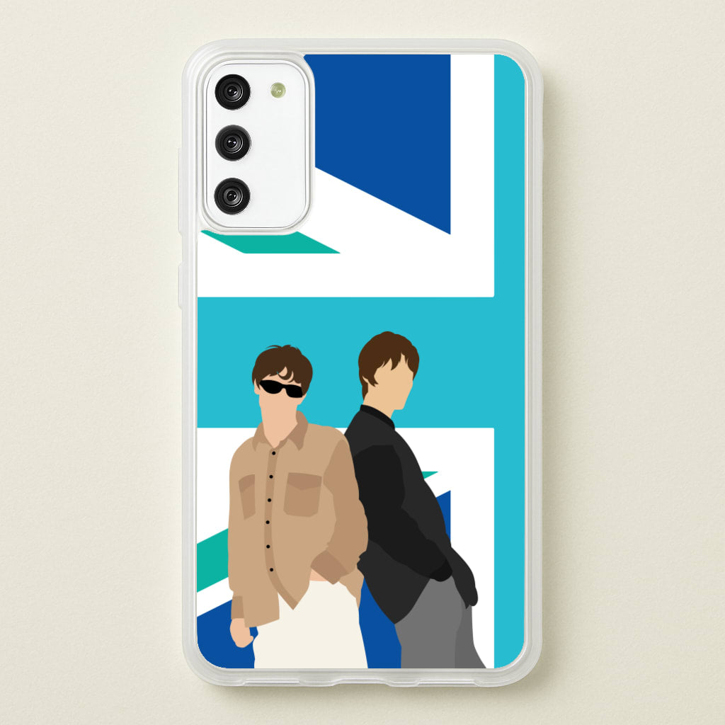 British Flag Band Members - Oasis Phone Case for Galaxy S20FE