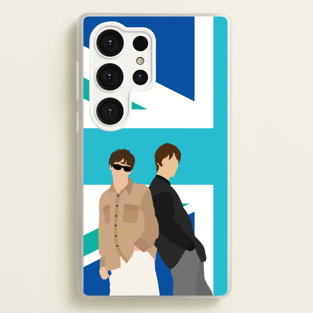 British Flag Band Members - Oasis Phone Case for Galaxy S25 Ultra
