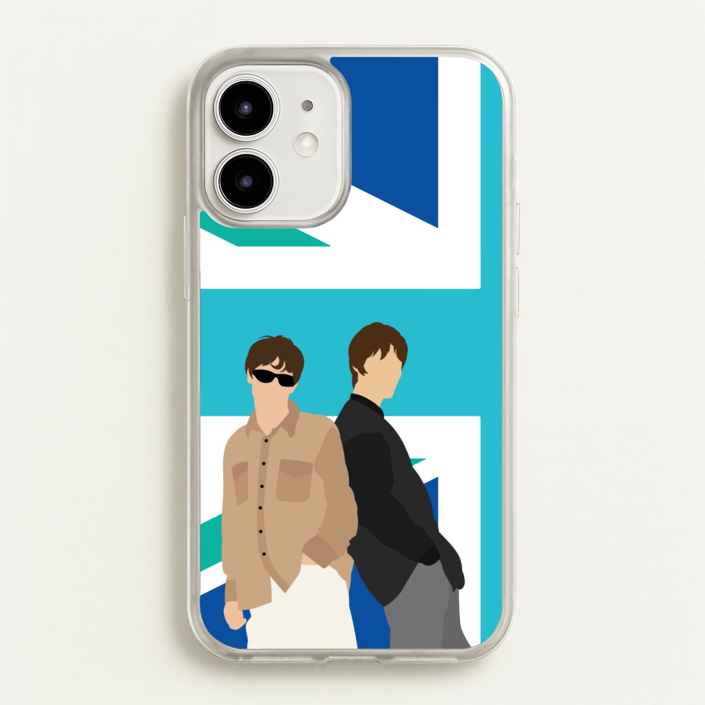 British Flag Band Members - Oasis Phone Case for iPhone 12 / 12 Pro