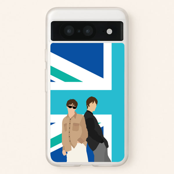 British Flag Band Members - Oasis Phone Case for Google Pixel 8