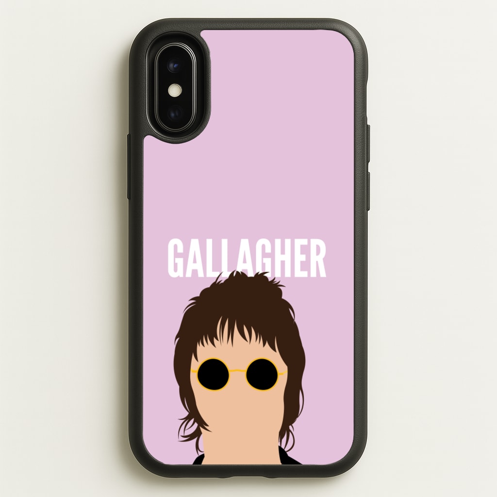 Rock Band Member Purple - Oasis Phone Case for iPhone X / XS