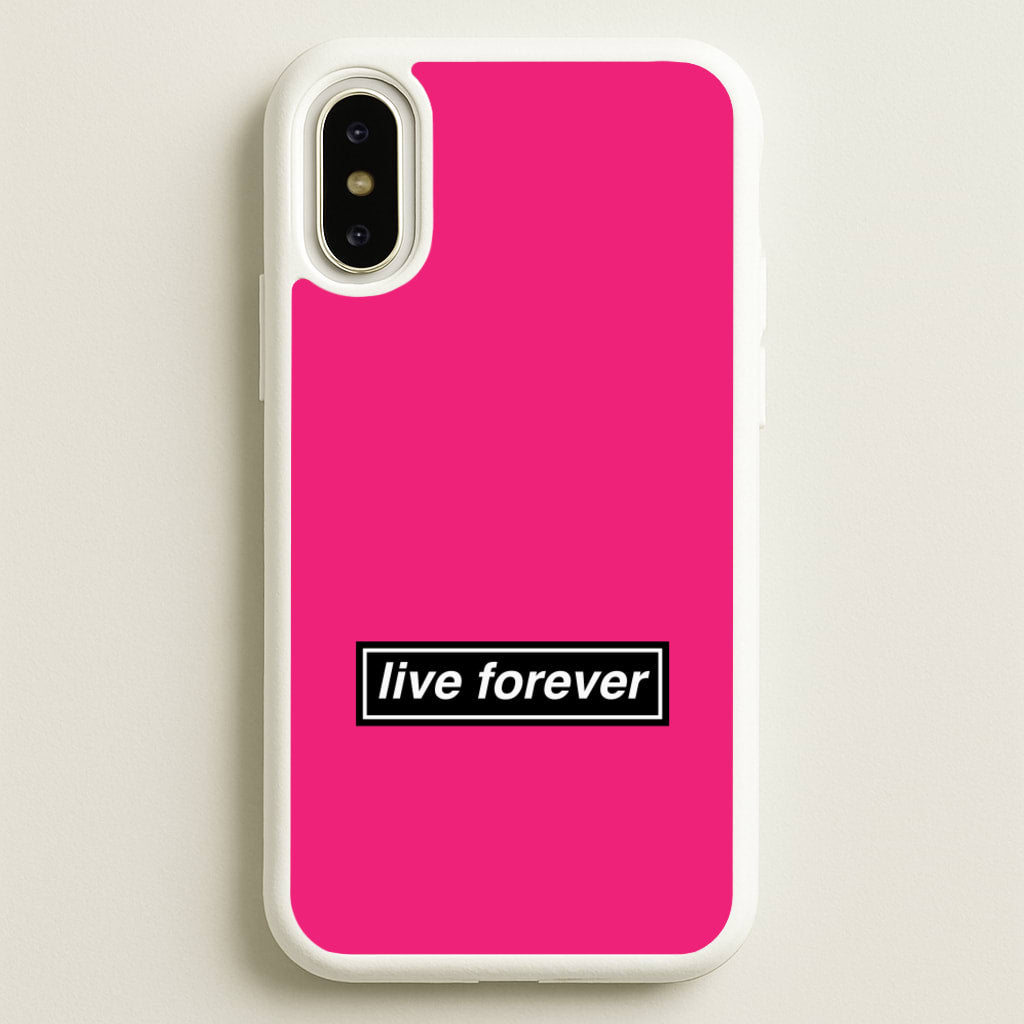 Live Forever - Oasis Phone Case for iPhone X / XS