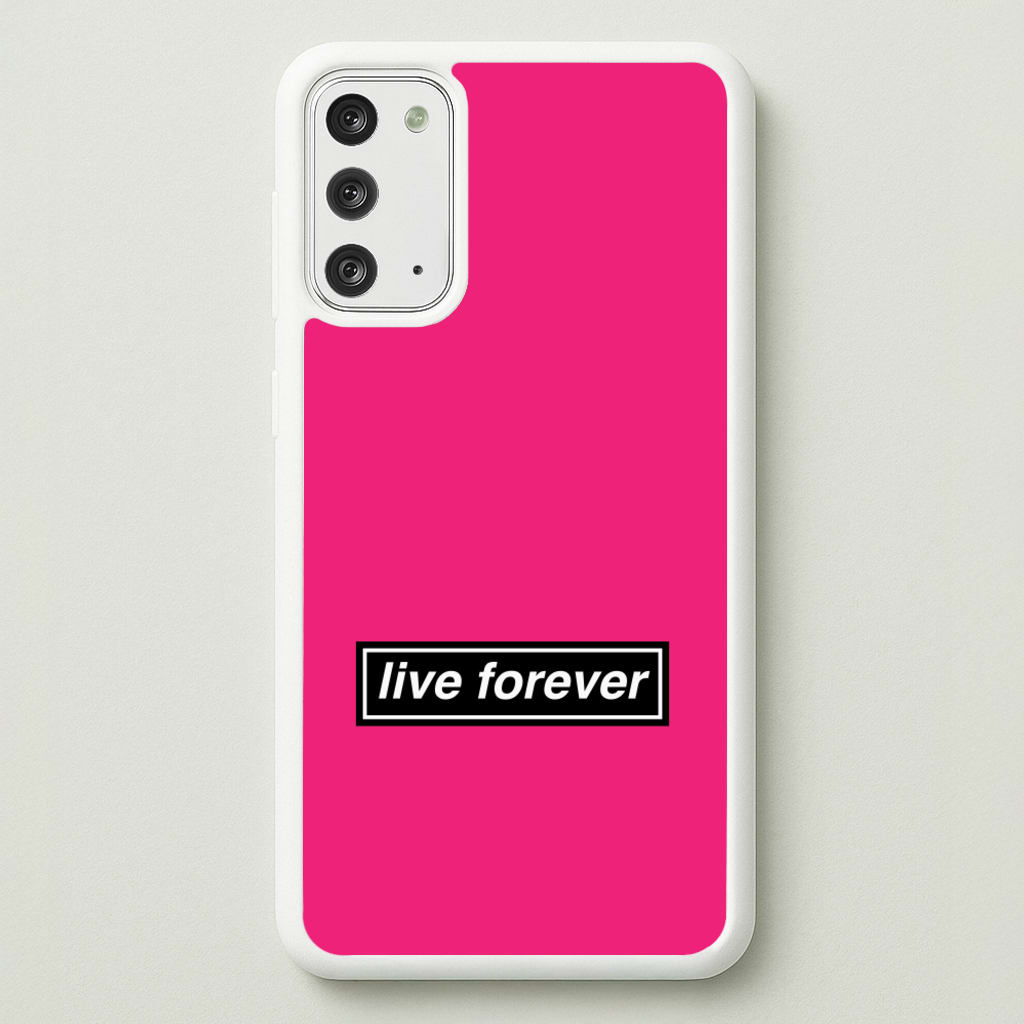 Live Forever - Oasis Phone Case for Galaxy Note 20