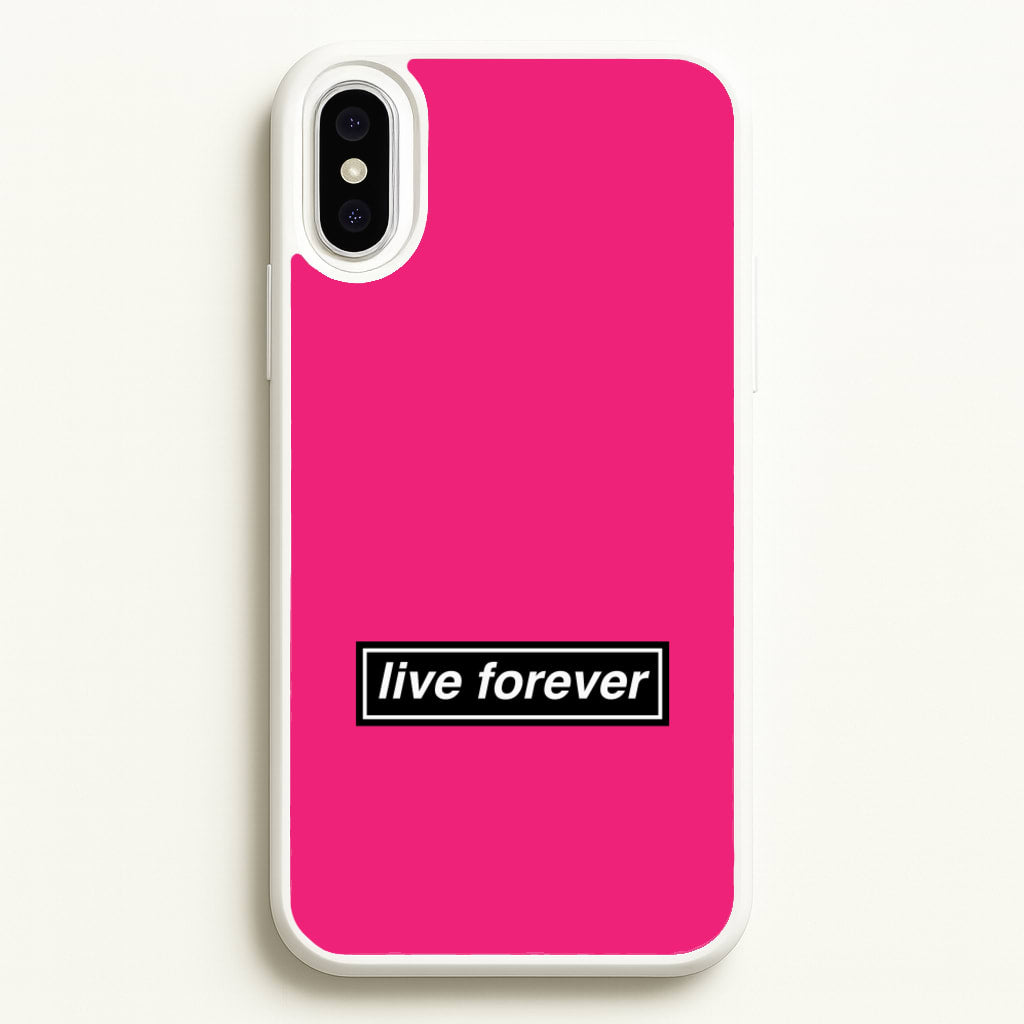 Live Forever - Oasis Phone Case for iPhone XS Max