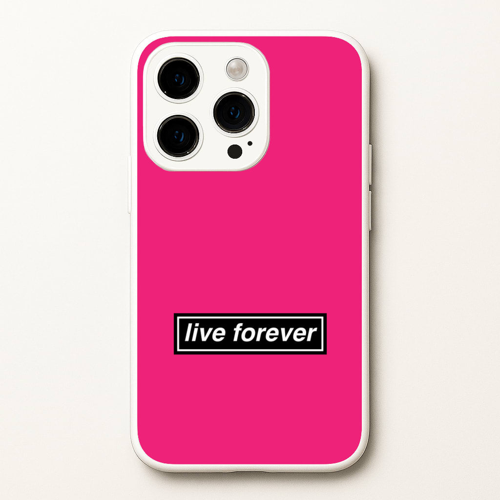 Live Forever - Oasis Phone Case for iPhone 15 Pro