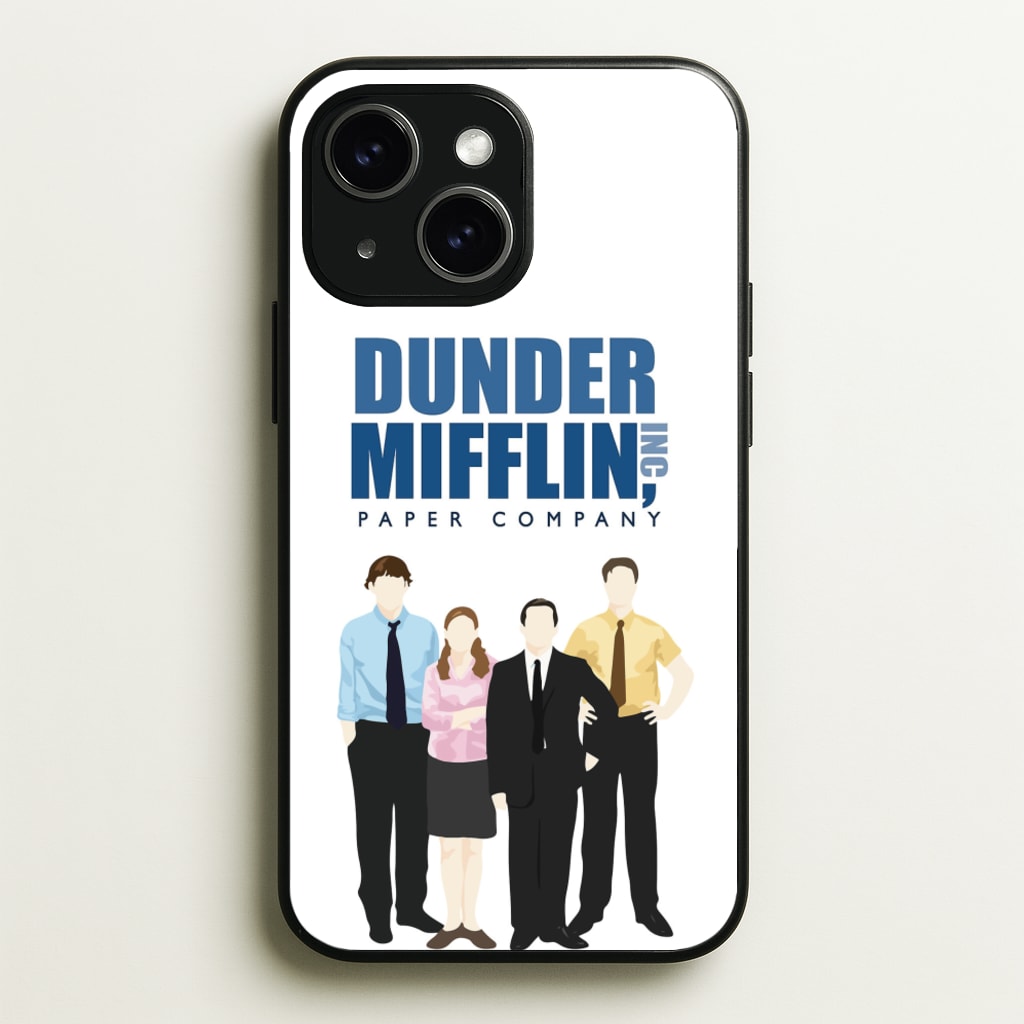 Office Cartoon - Dunder Mifflin - The Office Phone Case for iPhone 15