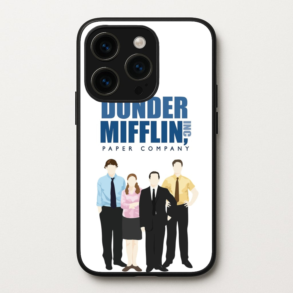 Office Cartoon - Dunder Mifflin - The Office Phone Case for iPhone 15 Pro Max