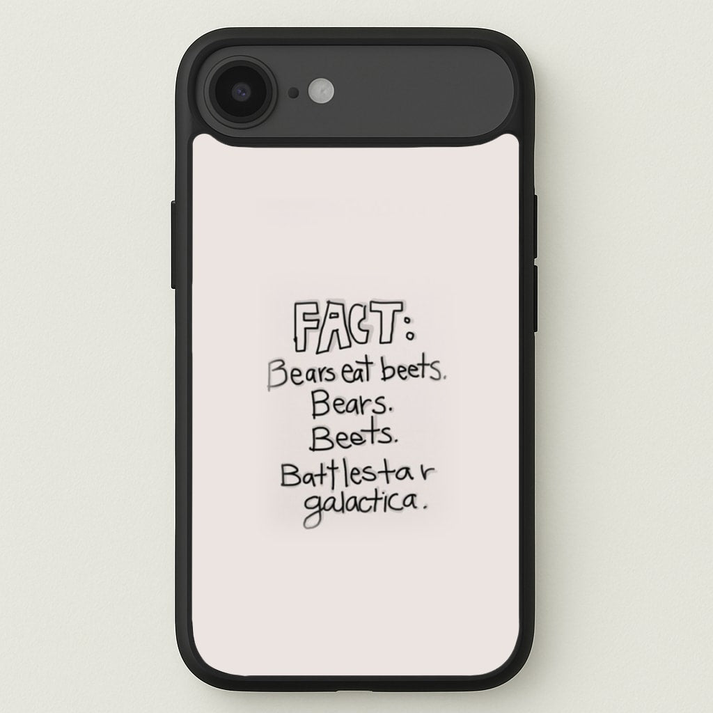 Fact - Bears Eat Beets - Bears, Beets, Battlestar Galactica Phone Case for iPhone 17 Air