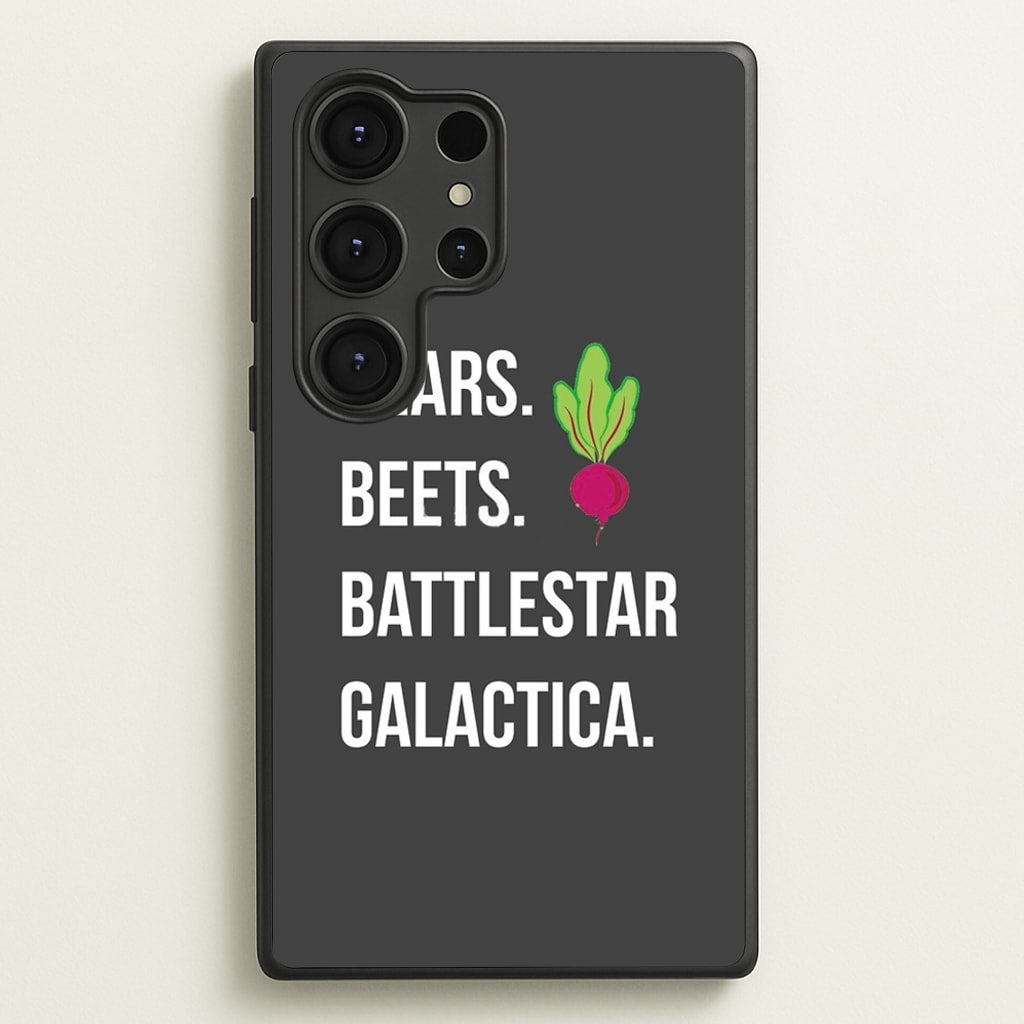 Bears. Beets. Battlestar Galactica Illustration - The Office Phone Case for Galaxy S25 Ultra