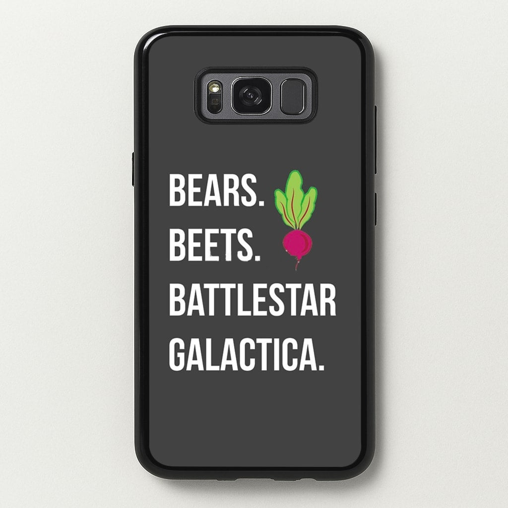 Bears. Beets. Battlestar Galactica Illustration - The Office Phone Case for Galaxy S8