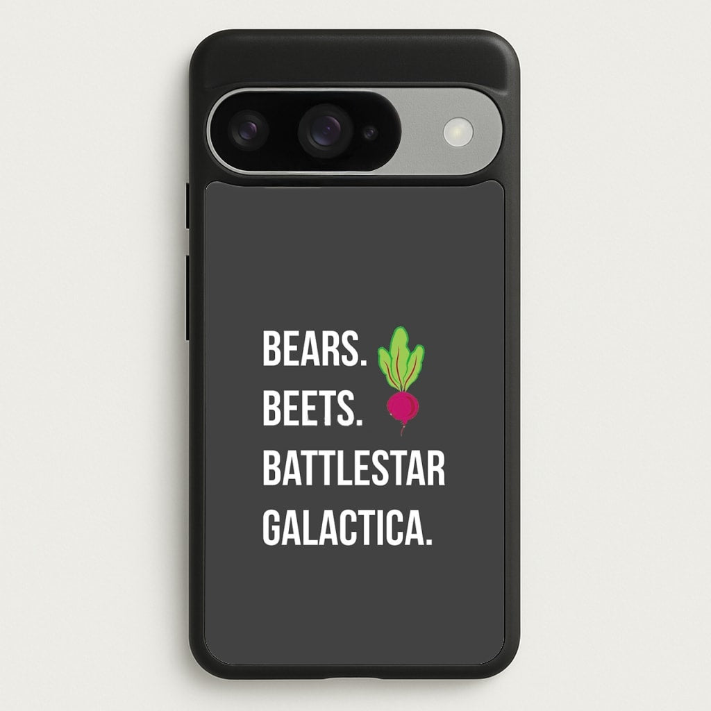Bears. Beets. Battlestar Galactica Illustration Phone Case for Google Pixel 10 / 10 Pro